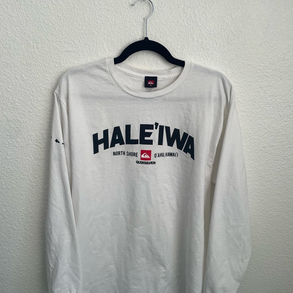Vintage Y2K Quiksilver Hawaii Long Sleeve T Shirt Size Medium